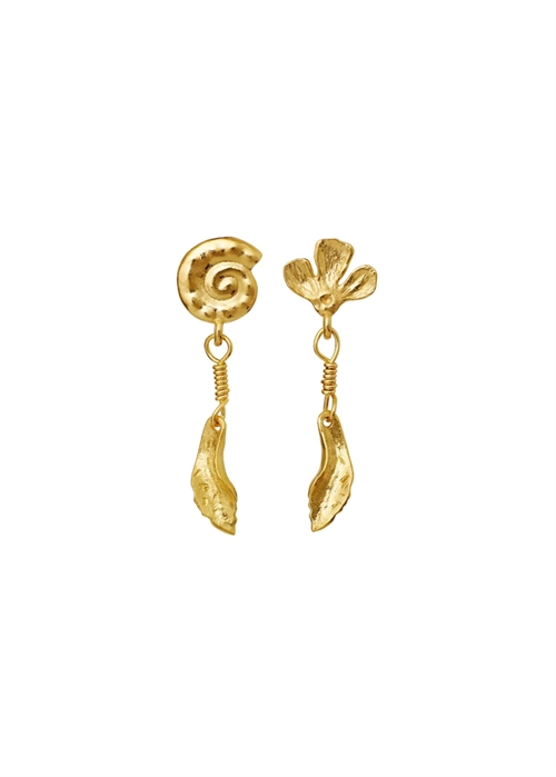 Carmel earrings Forgyldt Maanesten 