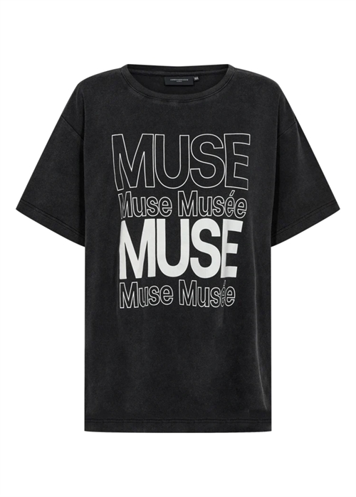 Muse Logo oversize tee Sort Copenhagen Muse 