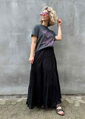 Felicia s voile skirt Sort Neo Noir