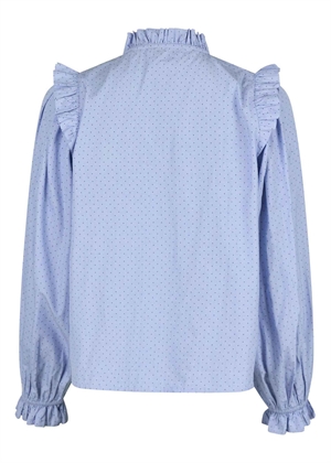 Charly mini dot bluse Light Blue Neo Noir 