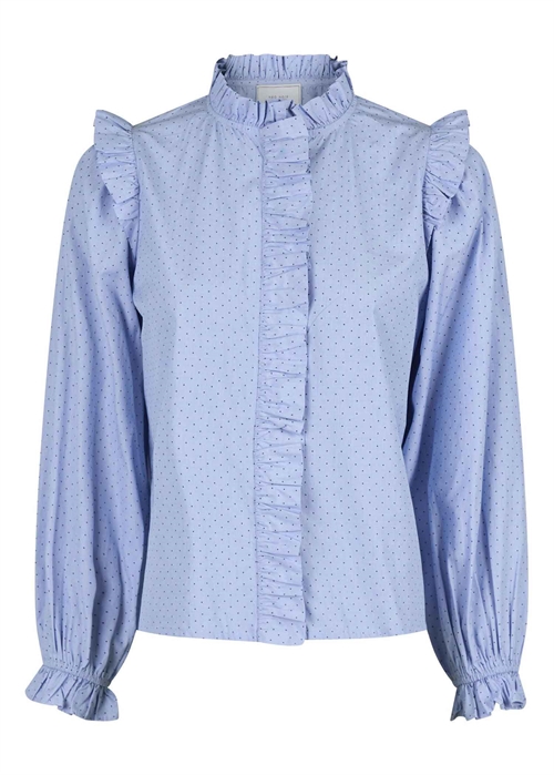 Charly mini dot bluse Light Blue Neo Noir 