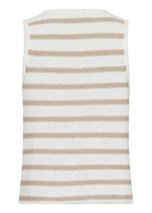 Chira Boucle knit stripe top Sand Neo Noir