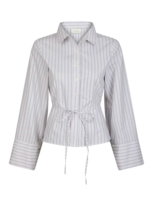 Clarida stripe skjorte Creme Neo Noir 