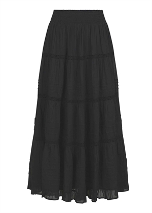 Felicia s voile skirt Sort Neo Noir