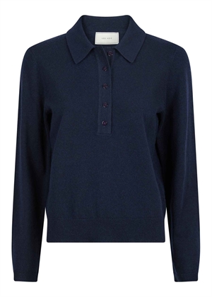 Genea knit polo bluse Navy Neo Noir 