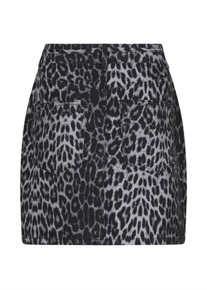 Henrietta Leopard skirt Grey Leopard Neo Noir 