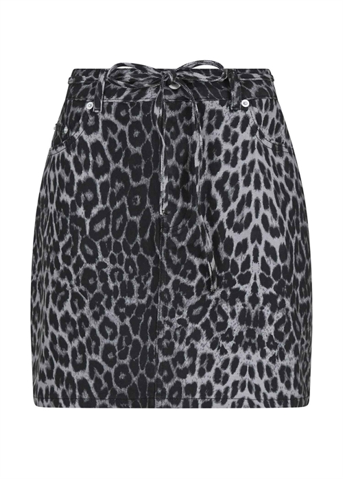 Henrietta Leopard skirt Grey Leopard Neo Noir 