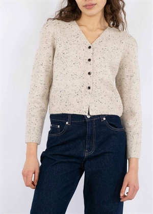 Hunter Multi strik cardigan Beige Melange Neo Noir 