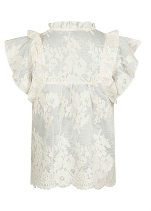 Jayla big embroidery top Offwhite Neo Noir 