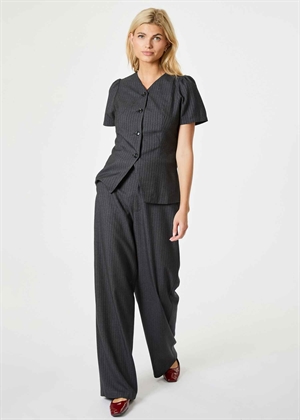 Jules pinstripe bluse Antracit Neo Noir 