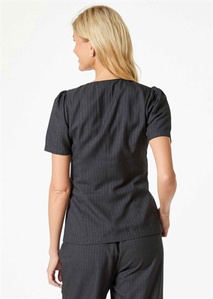 Jules pinstripe bluse Antracit Neo Noir 