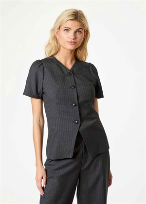 Jules pinstripe bluse Antracit Neo Noir 