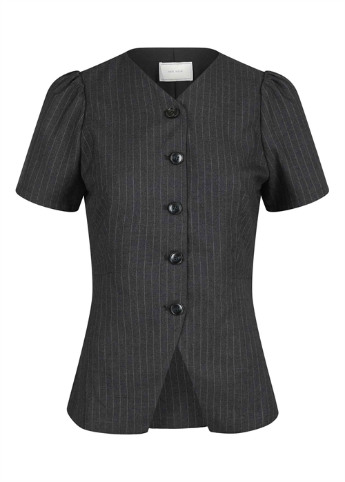 Jules pinstripe bluse Antracit Neo Noir 