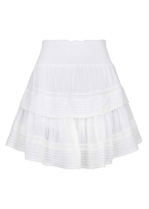 Kenia s voile skirt Hvid Neo Noir 