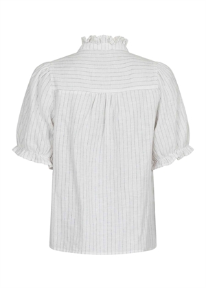 Odessa Simple stripe bluse Offwhite Neo Noir 