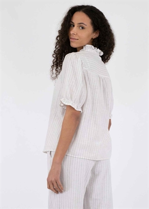 Odessa Simple stripe bluse Offwhite Neo Noir 