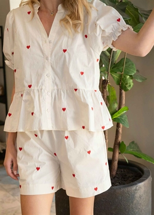 Savy hearts bluse Creme Neo Noir 