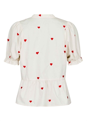 Savy hearts bluse Creme Neo Noir 