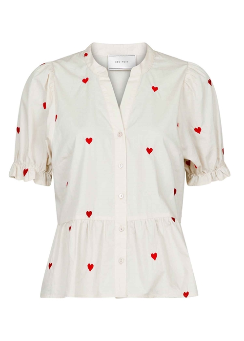 Savy hearts bluse Creme Neo Noir 