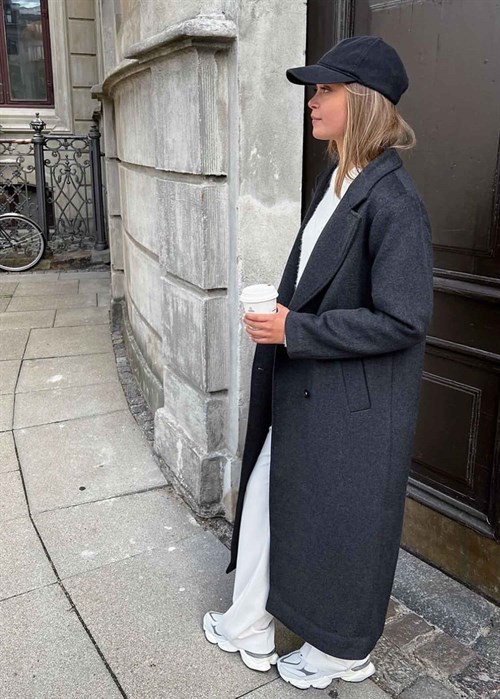 Williams wool coat Dark Grey Neo Noir 