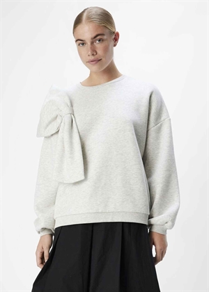 Caro ls lo bow sweat Light Grey Melange Object 