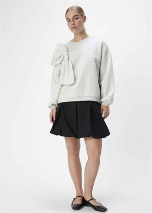 Caro ls lo bow sweat Light Grey Melange Object 