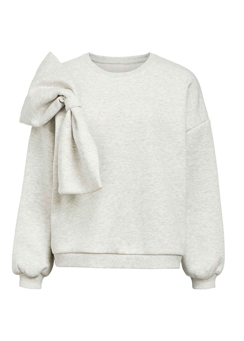 Caro ls lo bow sweat Light Grey Melange Object 