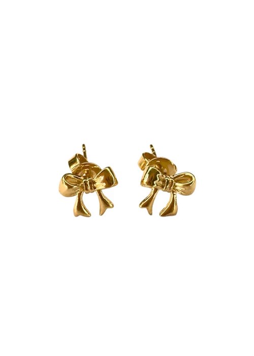 Bow Petite studs Forgyldt Pico 