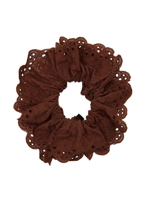 Lace scrunchie Chocolate Pico 