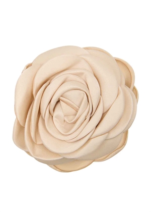 Giant satin rose claw Beige Pico 