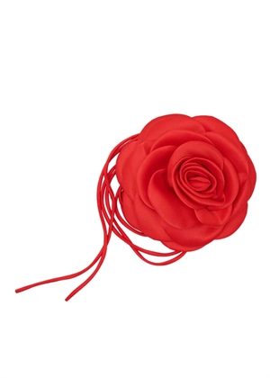 Giant satin rose string Bright Red 