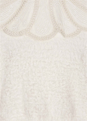 Daiane Lace Collar knit sweater Blanc de Blanc ROTATE By Birger Christensen 