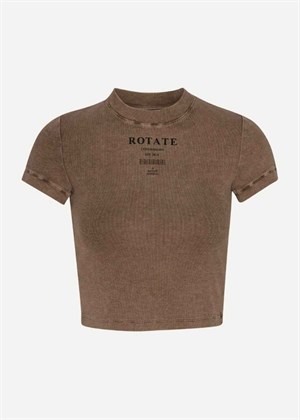 Ribbed Cropped tee Mustang ROTATE SUNDAY 