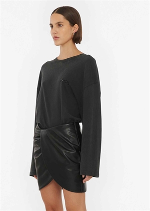 Tinnea Long sleeve tee Black ROTATE By Birger Christensen 