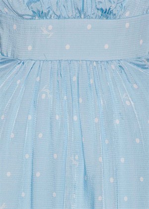 Textured midi puppy kjole Light Blue ROTATE By Birger Christensen 