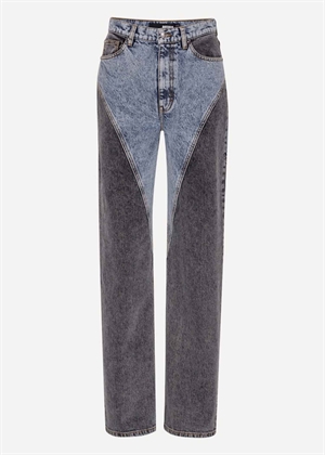 Straight Patchwork jeans Medium Blue Denim ROTATE By Birger Christensen 