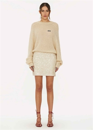 Matilda Sequin mini skirt Silver Birch ROTATE By Birger Christensen 