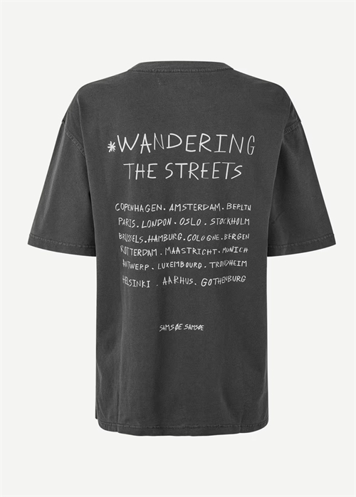 Sawandering tee 15489 Black Wandering Samsøe 