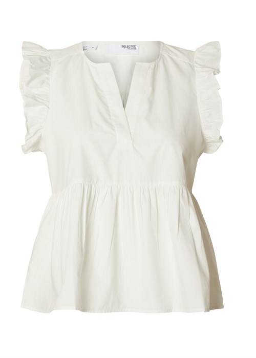 Blair-Ida sl top Off White Selected Femme