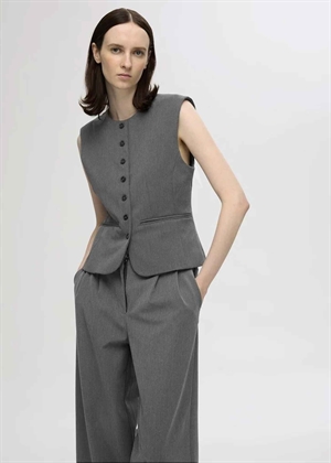 Piya Fitted vest Dark Grey Melange Selected Femme 