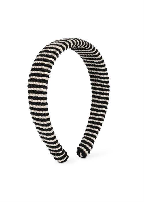 Striped headband Black Sui Ava