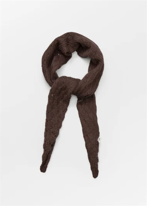 Woona Opalia scarf Dark Beige Melange Becksøndergaard